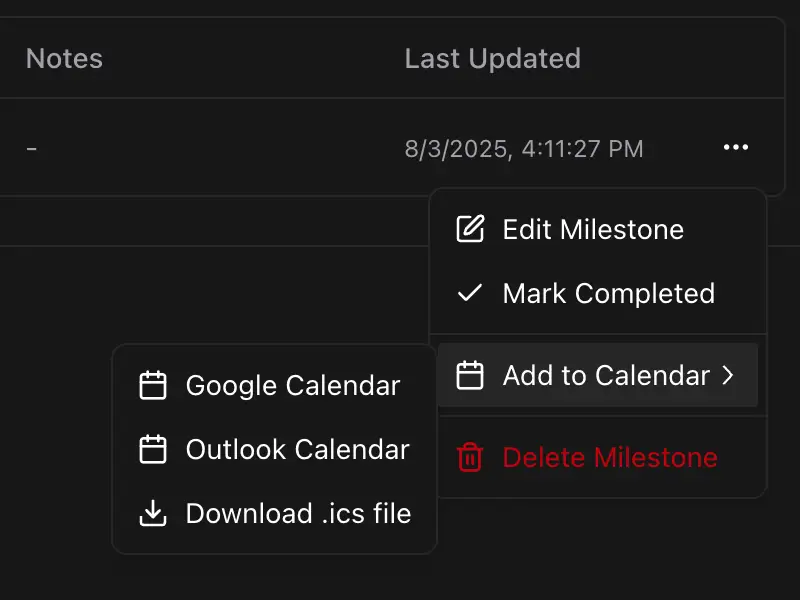 Permitful Calendar Integration Dark Mode
