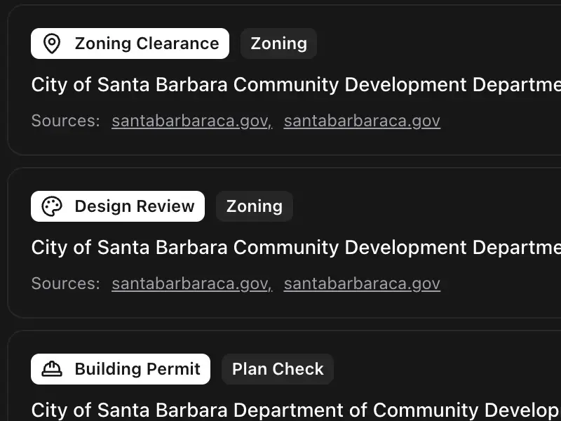 Permit Advisor in Dark Mode